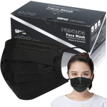 50 Count Disposable Black Face Masks $4.97 After Code (Reg. $12.55)