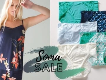 Soma Clearance Deals + 5 For $15 Panties