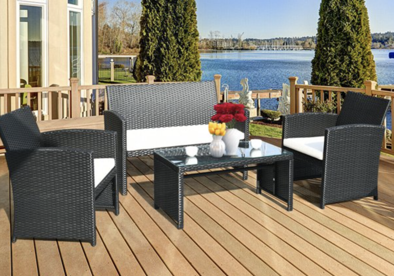 *HOT* Rattan Wicker 4-Piece Conversation Patio Set for just $199.99 shipped! (Reg. $470)!