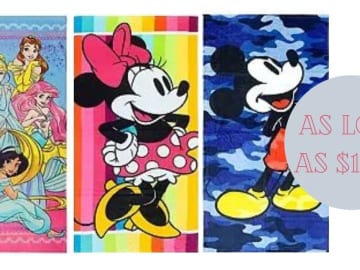 Disney Beach Towels for $11.04