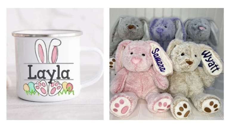 Fun Personalized Easter Gifts Starting at $9.99