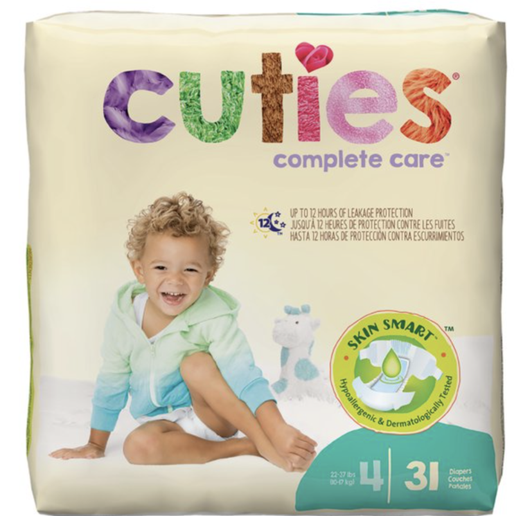 Free Cuties Complete Care Diapers Sample