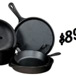 Lodge Pre-Seasoned Cast Iron 5 Piece Set for $89.90