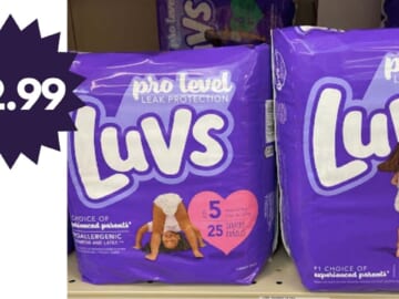 Luvs Diapers Jumbo Packs for $2.99 | Kroger Mega Deal