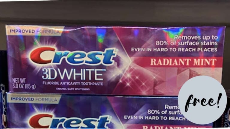 FREE Crest 3D White Toothpaste | Kroger Mega Deal