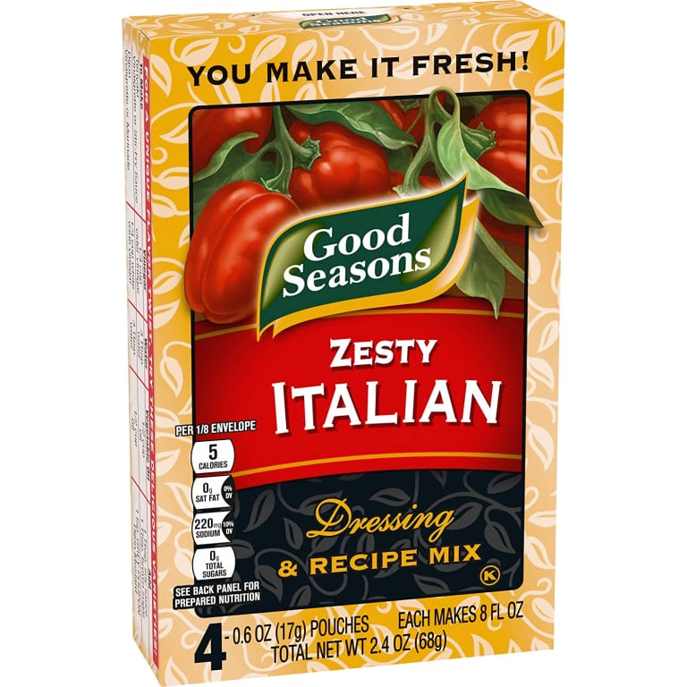 4 Packets Good Seasons Zesty Italian Dressing & Recipe Seasoning Mix as low as $4.02 Shipped Free (Reg. $10) – 3K+ FAB Ratings! $1 each