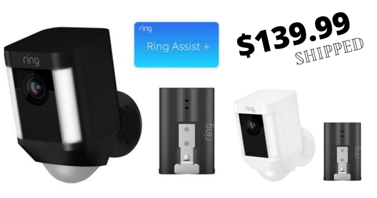 Ring Spotlight Security Camera Bundle for $139.99 Shipped