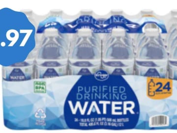 Bottled Water 24 pk. for $1.97 | Kroger Deal Ends Today!