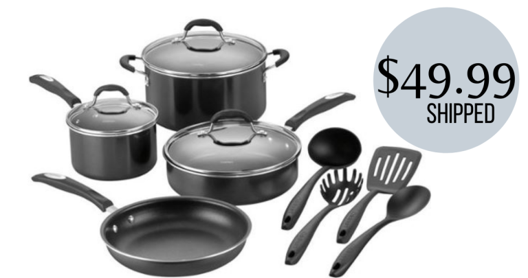 Cuisinart 11-Piece Cookware Set for $49.99 Shipped