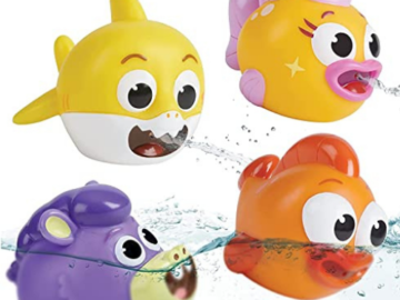 4-pack of Baby Shark Bath Squirt Toys $4.98 (Reg. $9.99) – FAB Ratings! 500+ 4.7/5 Stars!