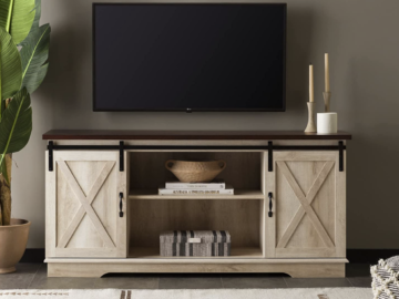 *HOT* Walker Edison Farmhouse Style Double Barn Door TV Stand for just $129 shipped! (Reg. $292)