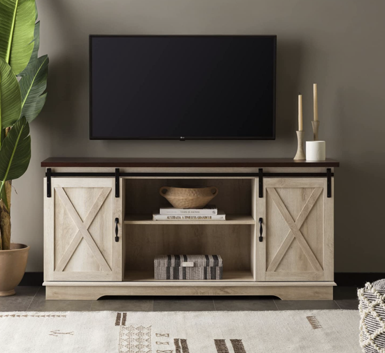 *HOT* Walker Edison Farmhouse Style Double Barn Door TV Stand for just $129 shipped! (Reg. $292)