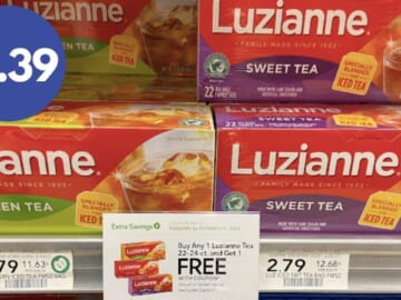 Luzianne Tea | 22-24 Count Box for $1.39