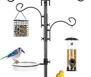 Do you love watching birds? Get this 6-Hook Bird Feeding Station with 4 Bird Feeders for a great deal!