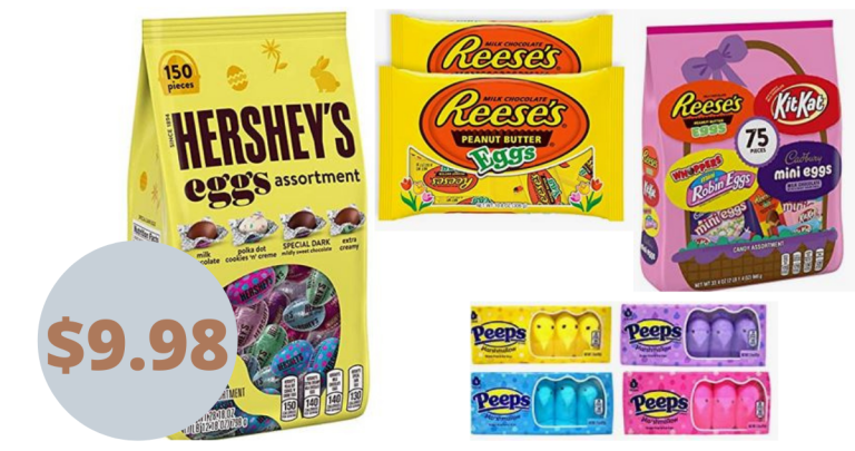 Hershey’s Chocolate and White Creme Eggs 150-Pieces for $9.98