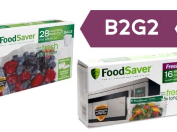 Buy 2, Get 2 Free FoodSaver Bags & Rolls