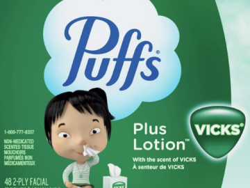 24-Pack Puffs Plus Lotion with Vicks Facial Tissues as low as $36.62 Shipped Free (Reg. $54) | $1.53 per Tissue Box! – 2K+ FAB Ratings!