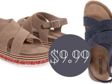 Muk Luks Women’s Sandals for $9.99