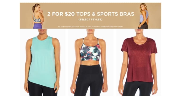 Marika | 2 for $20 Bras, Tees, and Tanks