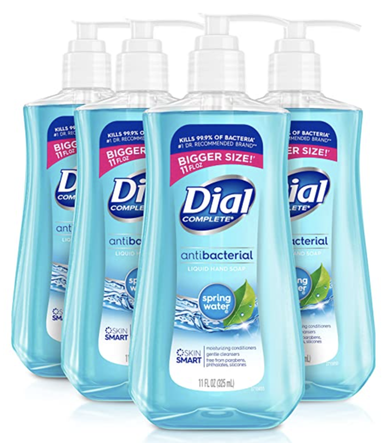 Dial Antibacterial Liquid Hand Soap, 4-Pack for just $5.59 shipped!