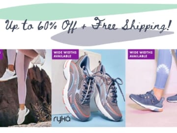 60% Off Ryka Women’s Athletic Footwear + Free Shipping