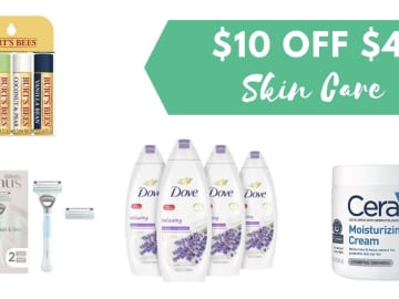 Amazon | $10 off $40 Skin Care Purchase