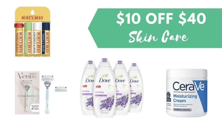 Amazon | $10 off $40 Skin Care Purchase