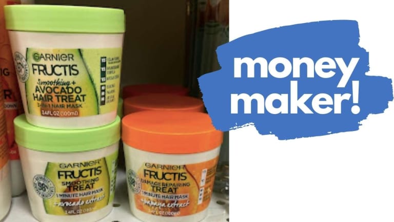 Money Maker Garnier Fructis Treat Hair Masks at CVS!