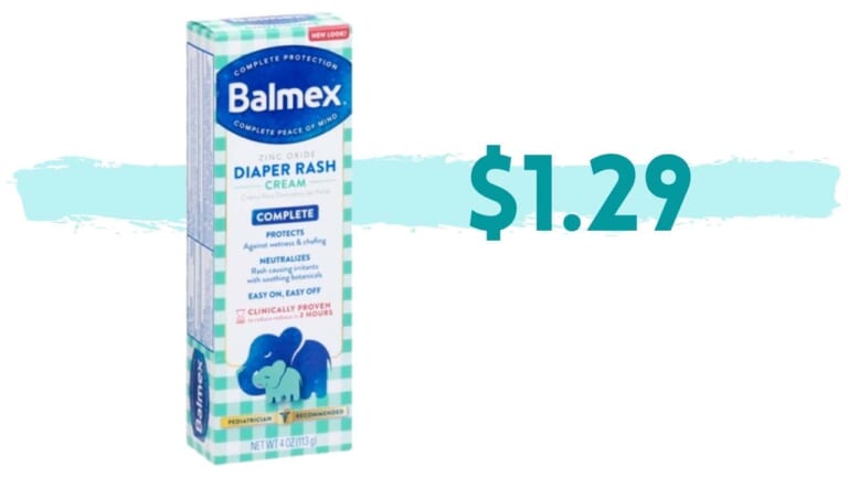 $6 off Balmex Diaper Cream with Stacking Coupons