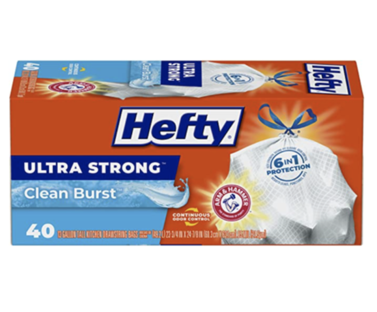 Hefty Ultra Strong Tall Kitchen 13-Gallon Trash Bags, 40-Count for just $5.46 shipped!