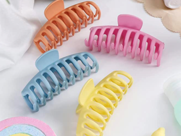 Large Hair Claw Clips 4-Pack for just $3.92 with free Prime shipping!