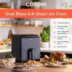 12-in-1 6.8-Quart COSORI Air Fryer with Dual Blaze Technology $139.99 Shipped Free (Reg. $180) – FAB Ratings! Includes Crisper Plate, Works with Alexa & Google Assistant