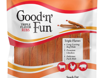 Good’N’Fun Triple Flavor Wings and Ribs Dog Chew as low as $8.05 Shipped Free (Reg. $12.99) | Great Source of Stimulation