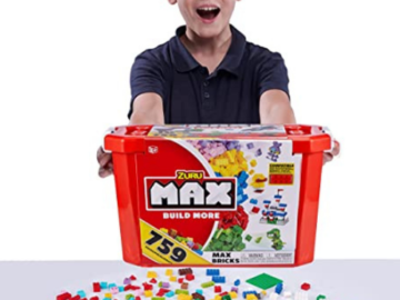 ZURU MAX Build More Construction Value Brick Set $14.81 (Reg. $33.32) | 759 Bricks+250 Accessories