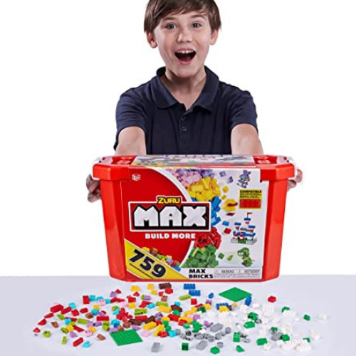 ZURU MAX Build More Construction Value Brick Set $14.81 (Reg. $33.32) | 759 Bricks+250 Accessories