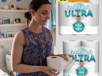 36 Mega Rolls Angel Soft Ultra Toilet Paper as low as $25.04 Shipped Free (Reg. $32.99) | 70¢/Roll – Save more with Subscribe & Save coupons!