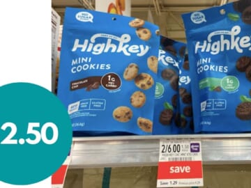 $2.50 HighKey Low-Carb Cookies at Publix