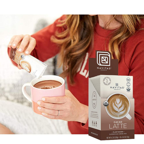 10-Count Navitas Organics Cacao Latte as low as $12.65 Shipped Free (Reg. $21.26) | $1.26/4.2 oz. Pouch – Organic, Non-GMO, Dairy-Free