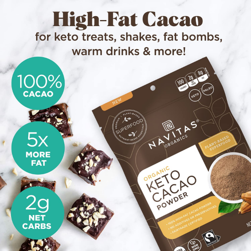 15 Servings Navitas Organics Keto Cacao Powder, 8 Oz Bag as low as $7.47 Shipped Free (Reg. $13.58) | $0.50 per Serving! FAB Ratings!