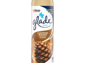 Glade Air Freshener Spray, Cashmere Woods or Apple Cinnamon as low as $0.82 Shipped Free (Reg. $1) – FAB Ratings! 7K+ 4.7/5 Stars!