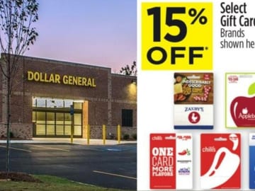 Dollar General | 15% Off Gift Cards