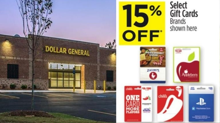 Dollar General | 15% Off Gift Cards