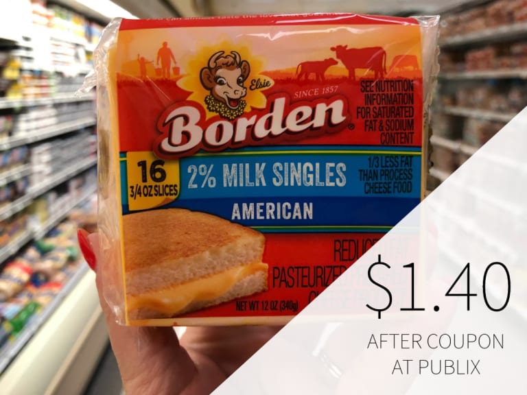 Borden Cheese As Low As $1.50 Per Pack At Publix