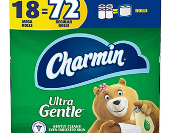 Charmin Ultra Gentle Toilet Paper, 18 Mega Rolls only $18.79 shipped!