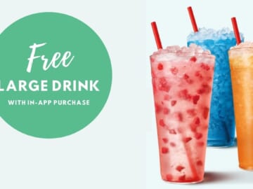 Free Large Drink or Slush at Sonic Drive-In