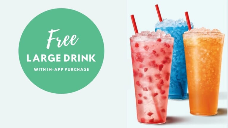 Free Large Drink or Slush at Sonic Drive-In