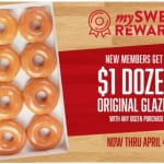 $1 Dozen Krispy Kreme Doughnuts