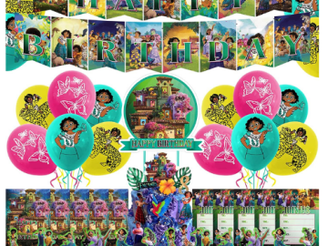 52-Piece Encanto Birthday Party Decor Supplies $15.99 (Reg. $18) | Perfect Party Decorations!