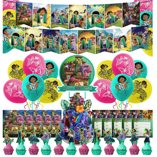 52-Piece Encanto Birthday Party Decor Supplies $15.99 (Reg. $18) | Perfect Party Decorations!