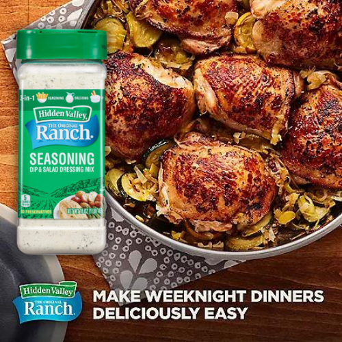 A Product of Hidden Valley Original Ranch Salad Dressing and Seasoning Mix $12.88 (Reg. $16) – FAB Ratings! 1,890+ 4.8/5 Stars!